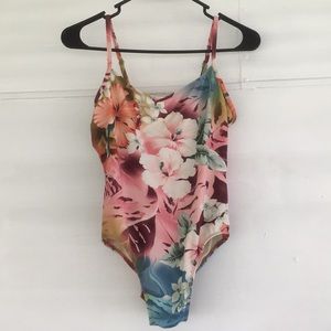HP🤩 Vintage Newport News Tropical Swimsuit, Sz 8